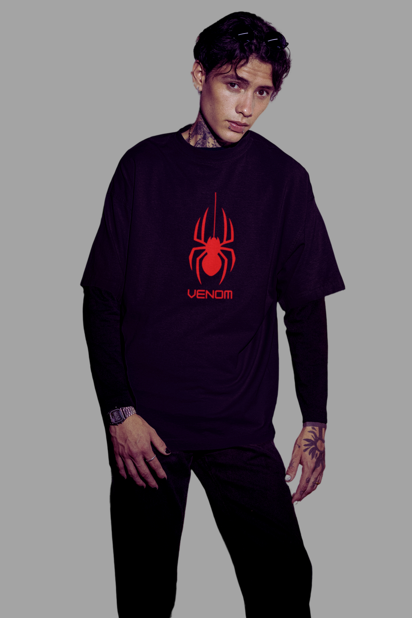 Oversized T Shirt - Spider Inspired/Venom