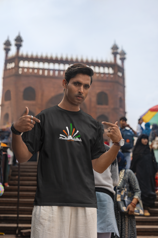 Oversized T Shirt - Indian Culture Inspired