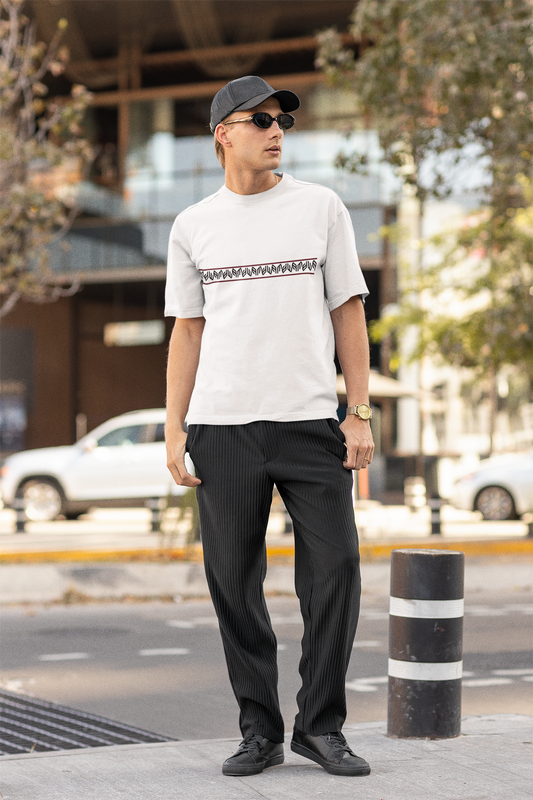 Classic Fit T Shirt - Rian Madden Logo Stripe
