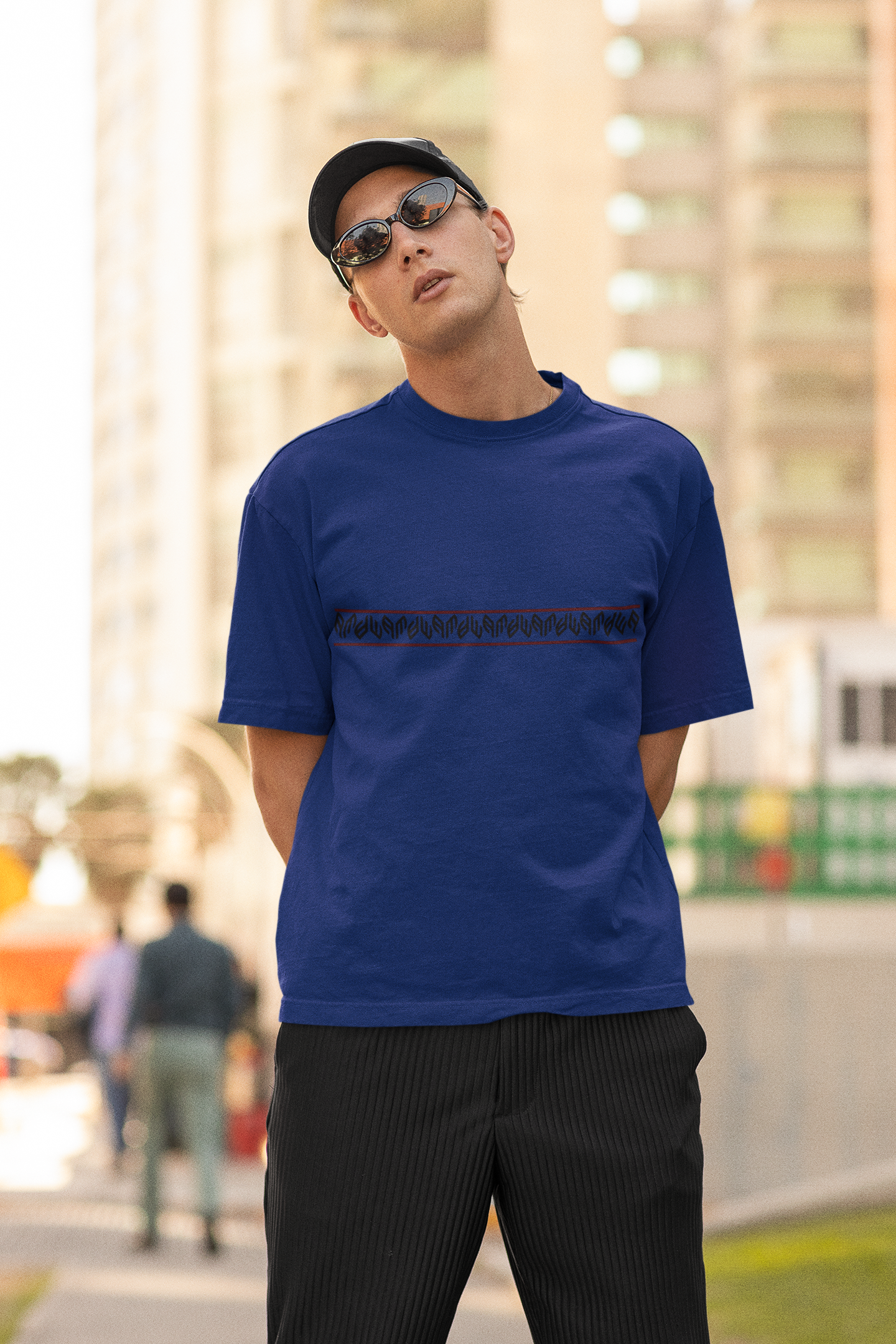 Classic Fit T Shirt - Rian Madden Logo Stripe