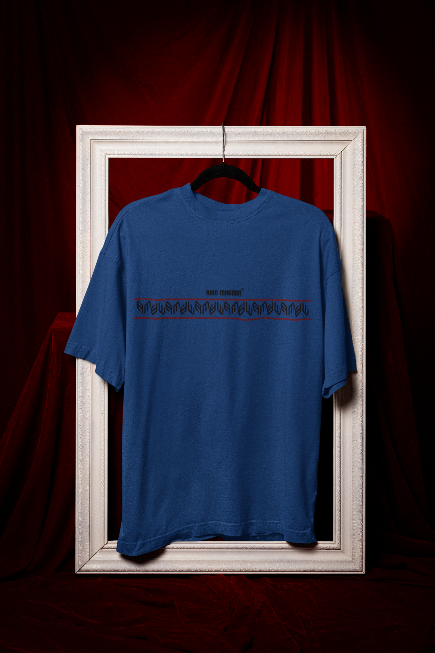 Oversized T Shirt - Rm logo Stripe with Name